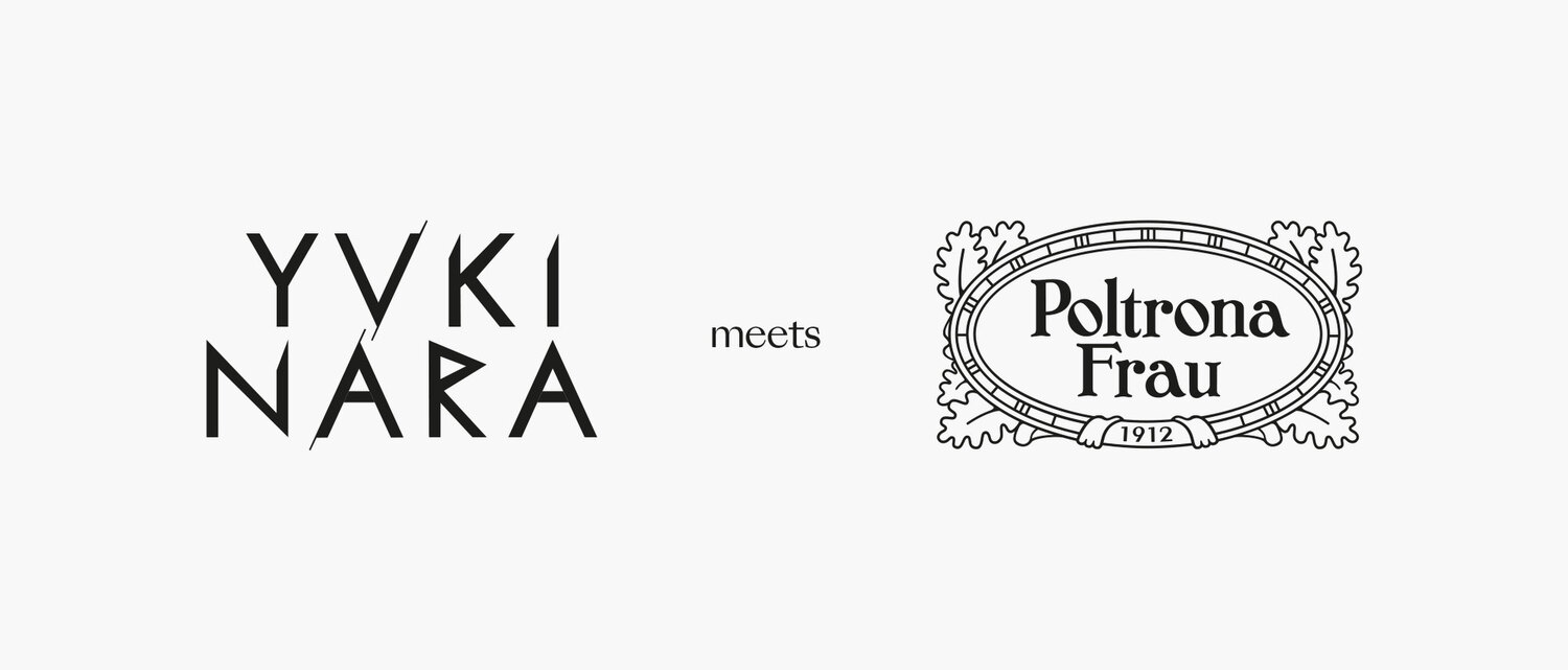 yuki nara meets poltrona frau logo